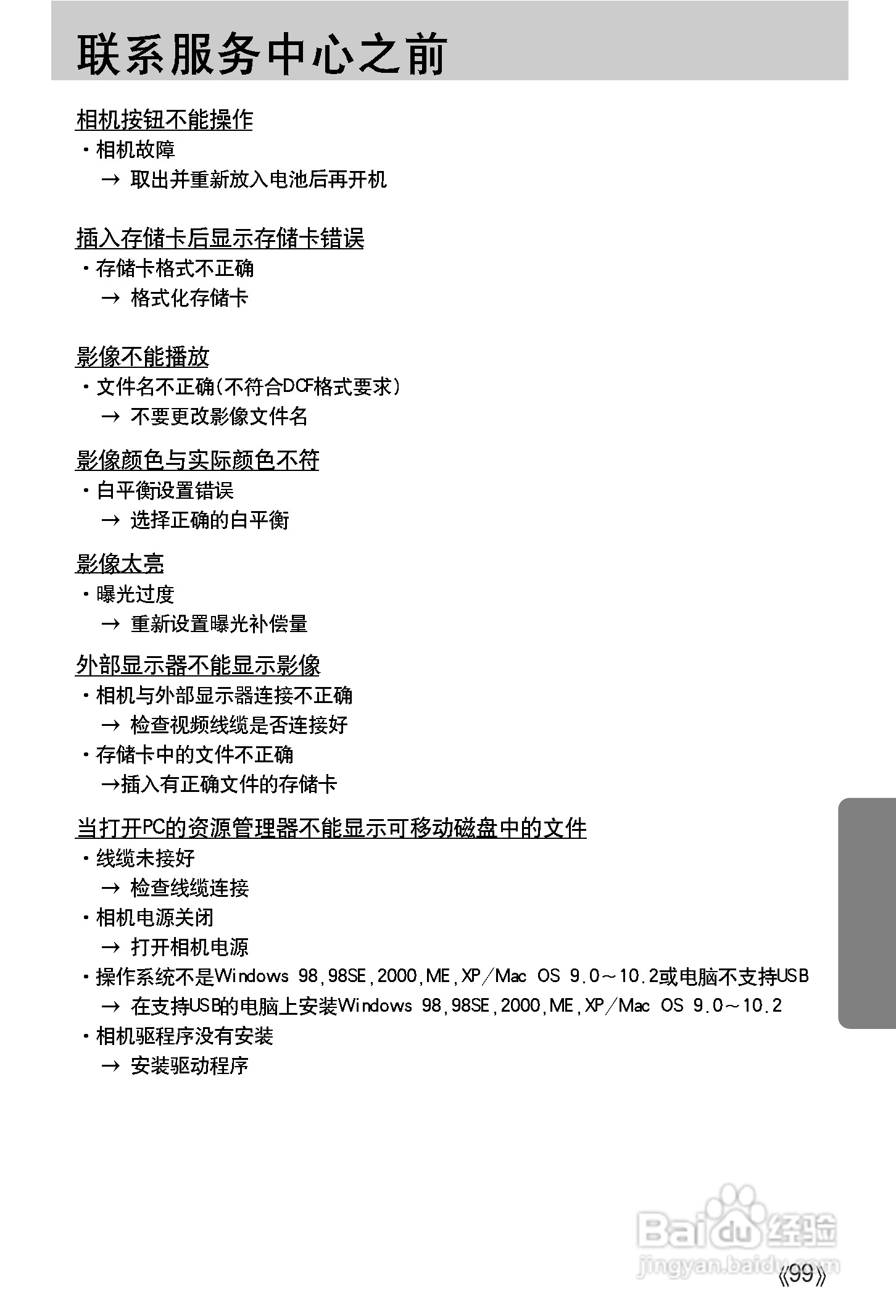 三星A502数码相机使用说明书:[10]