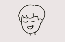 爸爸牵着女孩的简笔画怎么画好看