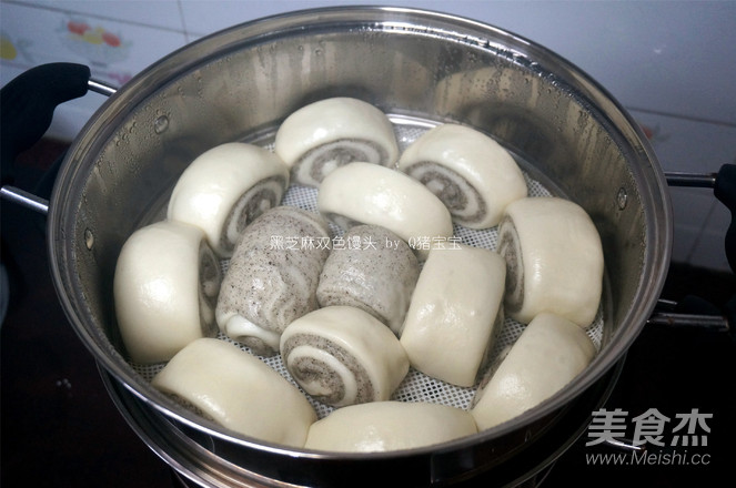 黑芝麻双色馒头