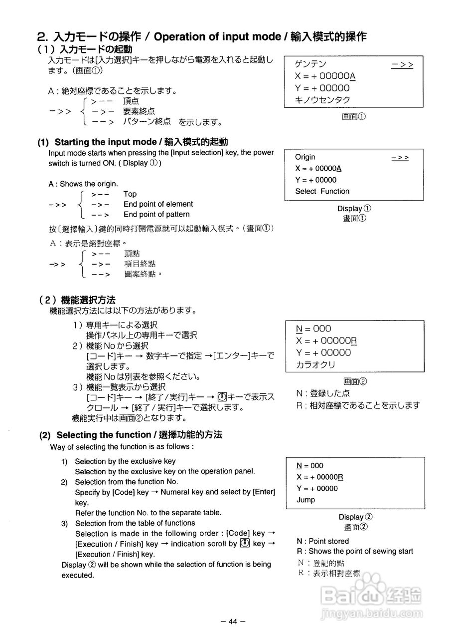 JUKI AMS-2150D花样机使用说明书:[6]