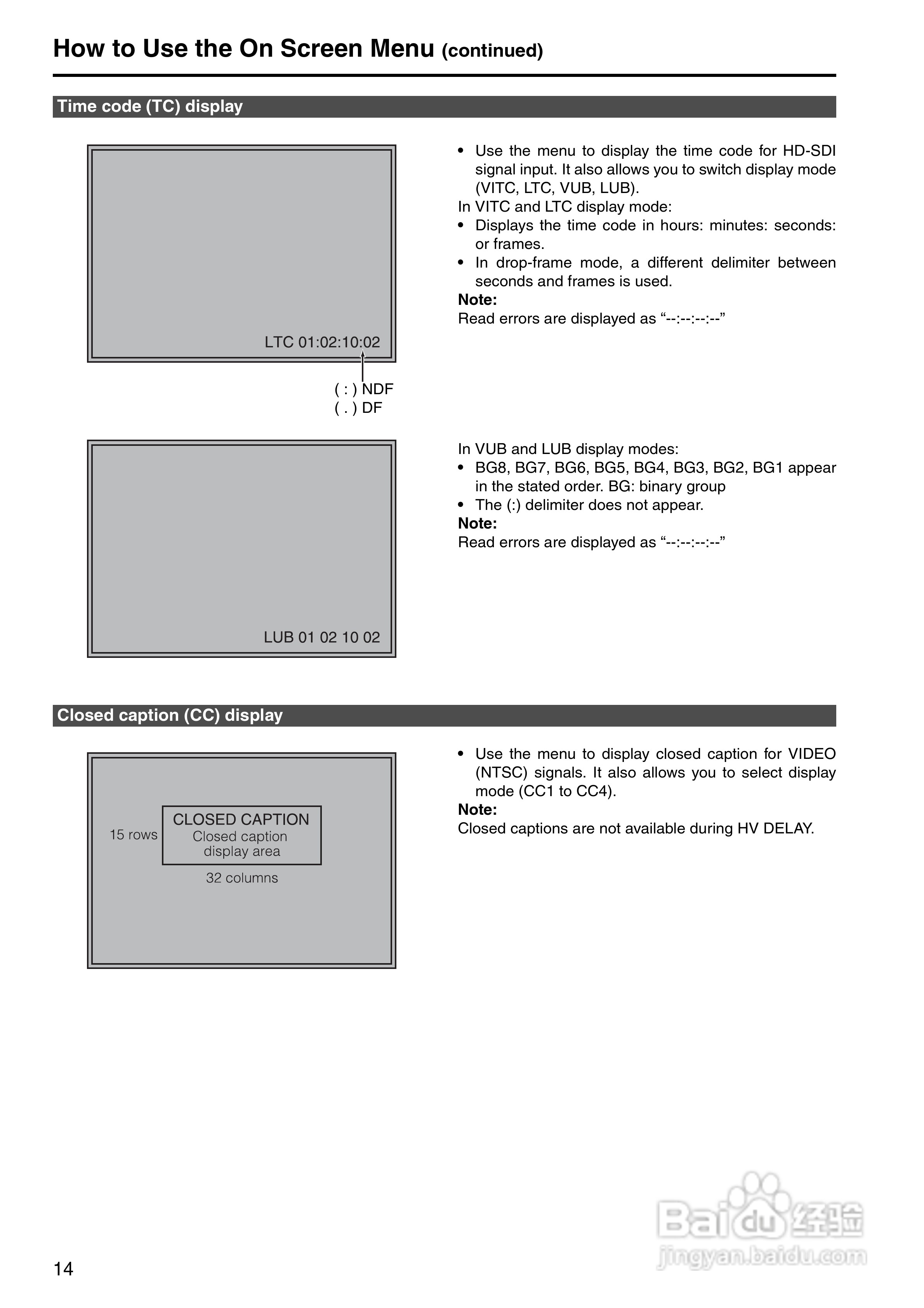 松下BT-LH1760显示器操作手冊:[2]