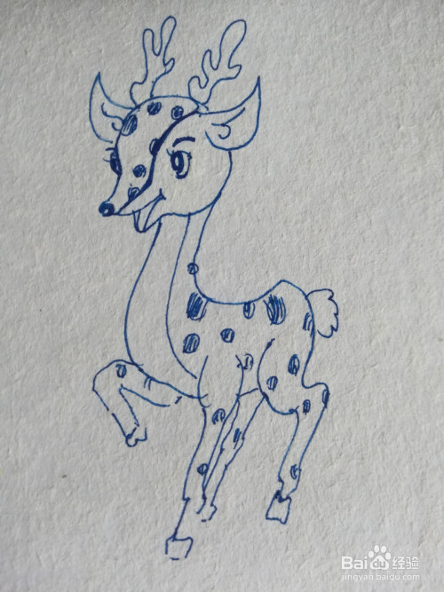 小鹿怎么画简笔画
