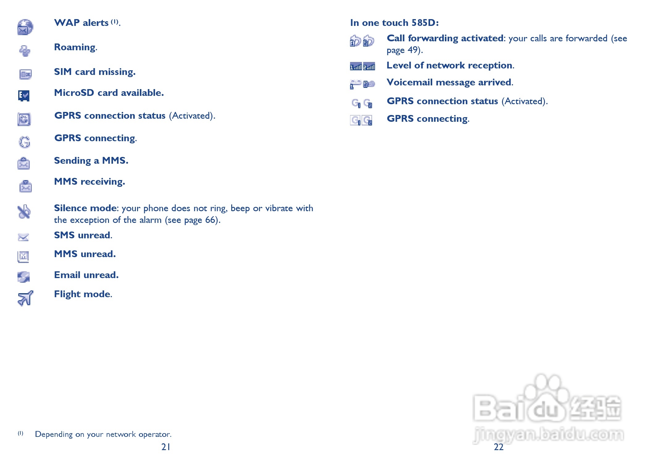 阿尔卡特Onetouch 583手机使用说明书:[2]