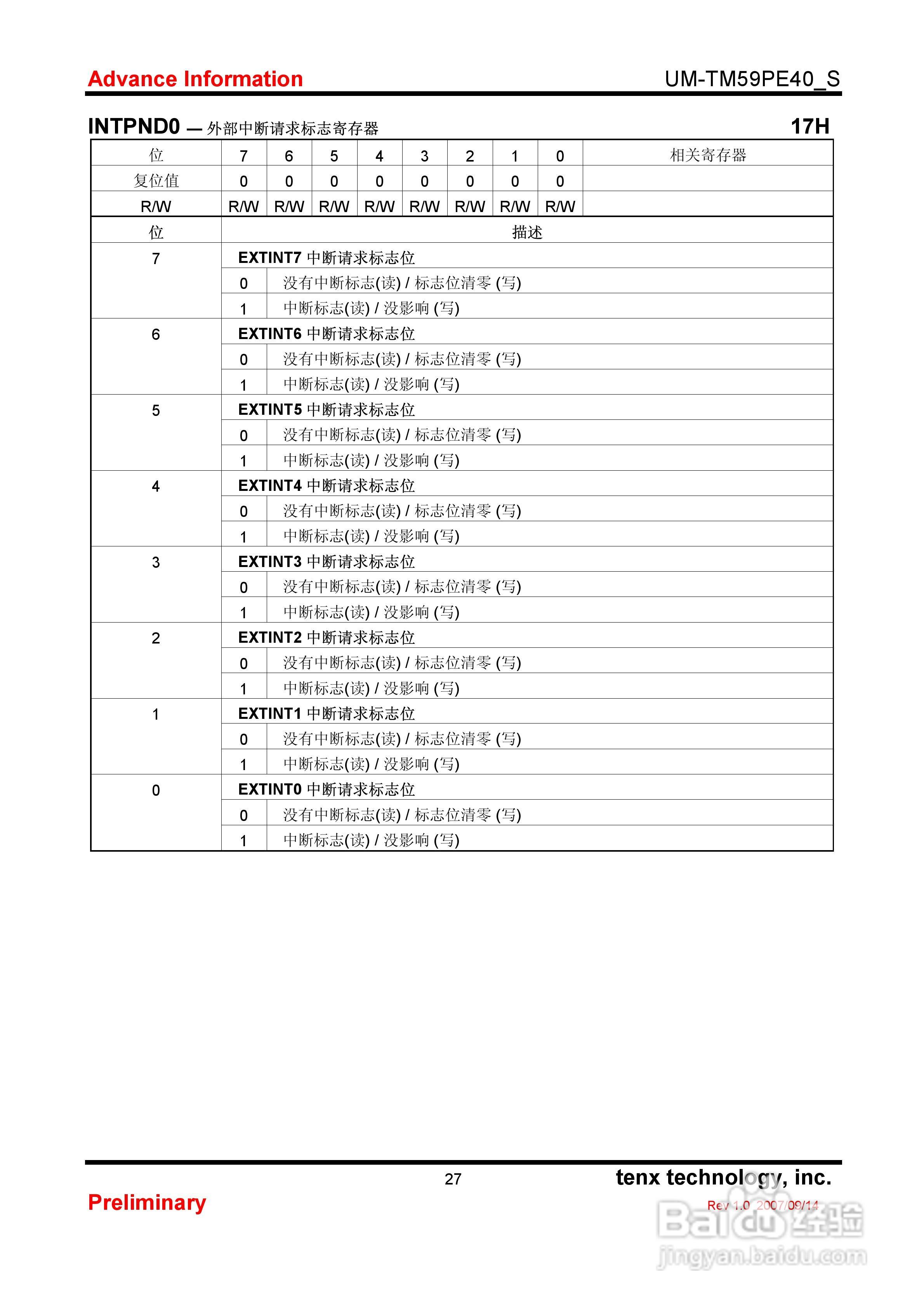 TM59PE 40 8-Bit微控制器使用手册:[3]