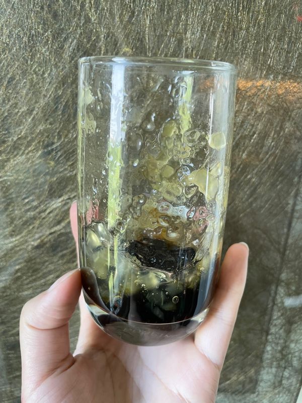 苹果酱黑糖珍珠奶茶