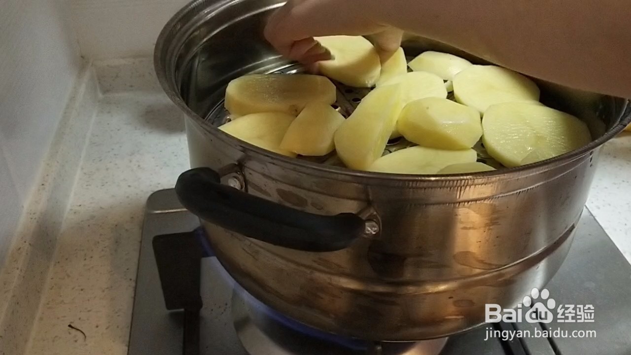 超长拉丝的爆浆芝士土豆球