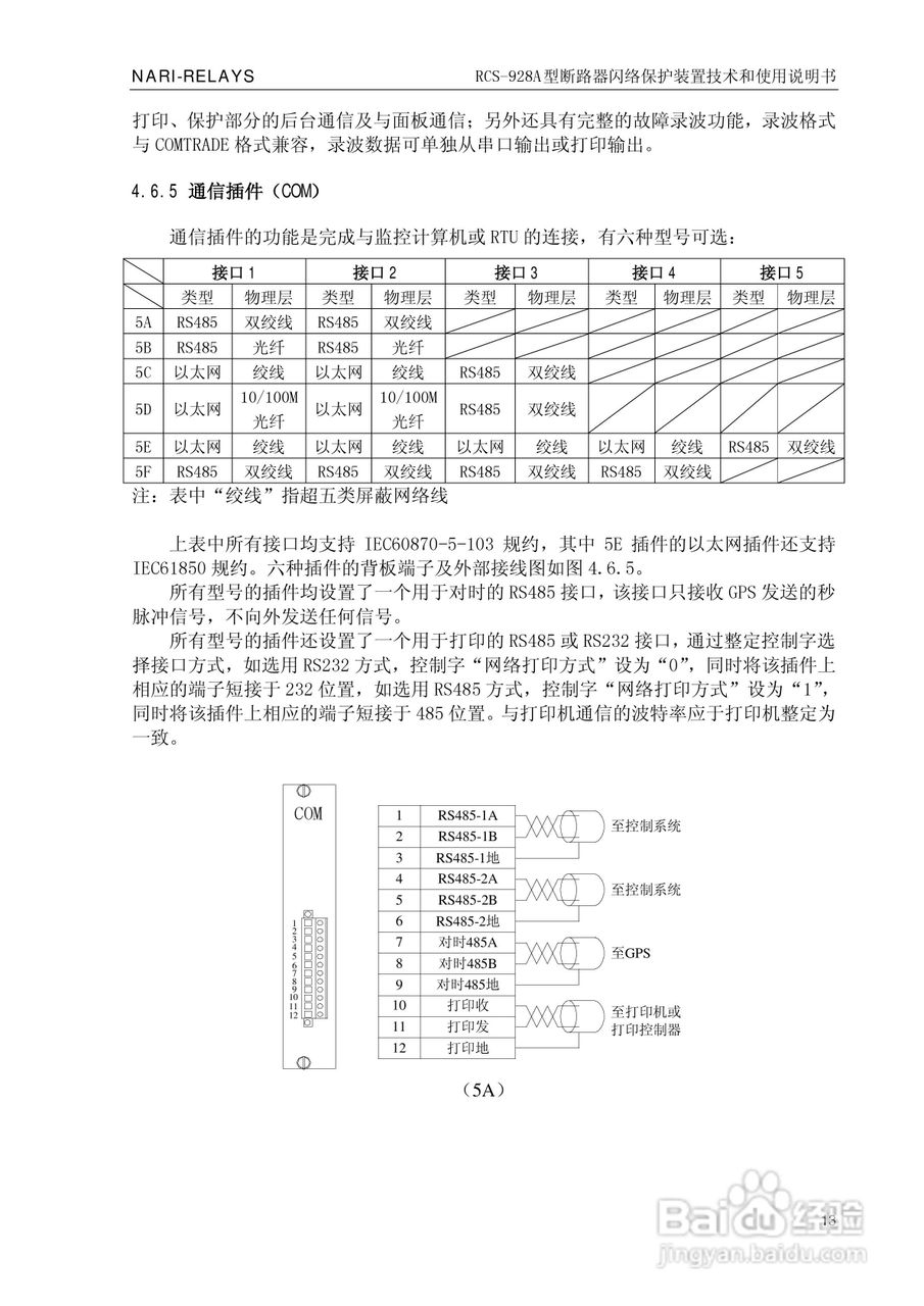 南瑞继保RCS-928A型断路器闪络保护装置使用说明书:[2]