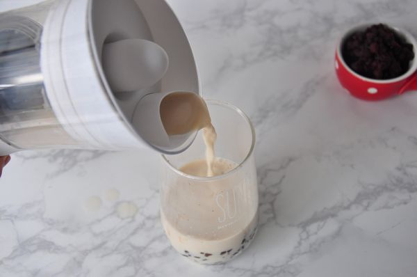 黑糖糙米红豆奶茶