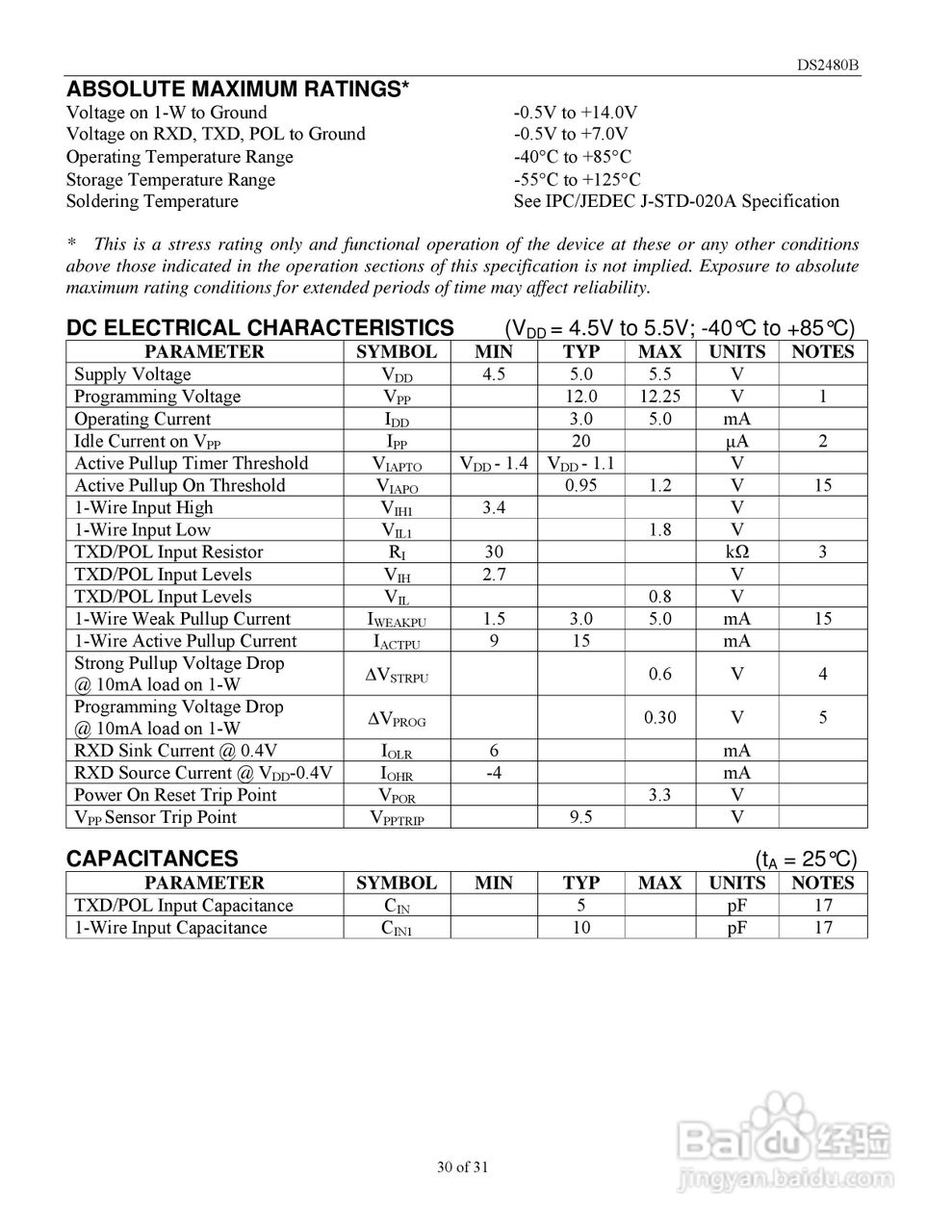 DALLAS MAXIM DS2480B带负载传感器的串行1-Wire驱动器:[3]
