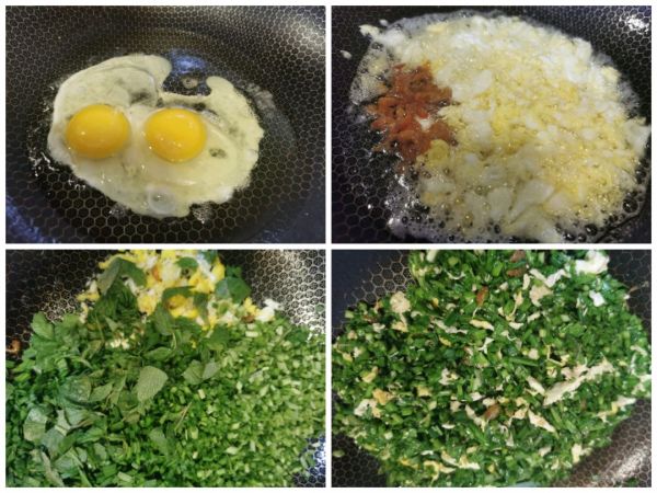 韭菜鸡蛋馅水煎包