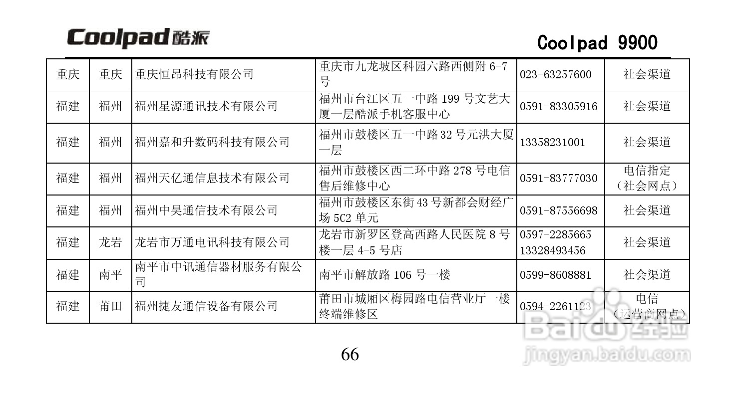 酷派Coolpad 9900手机使用说明书:[8]
