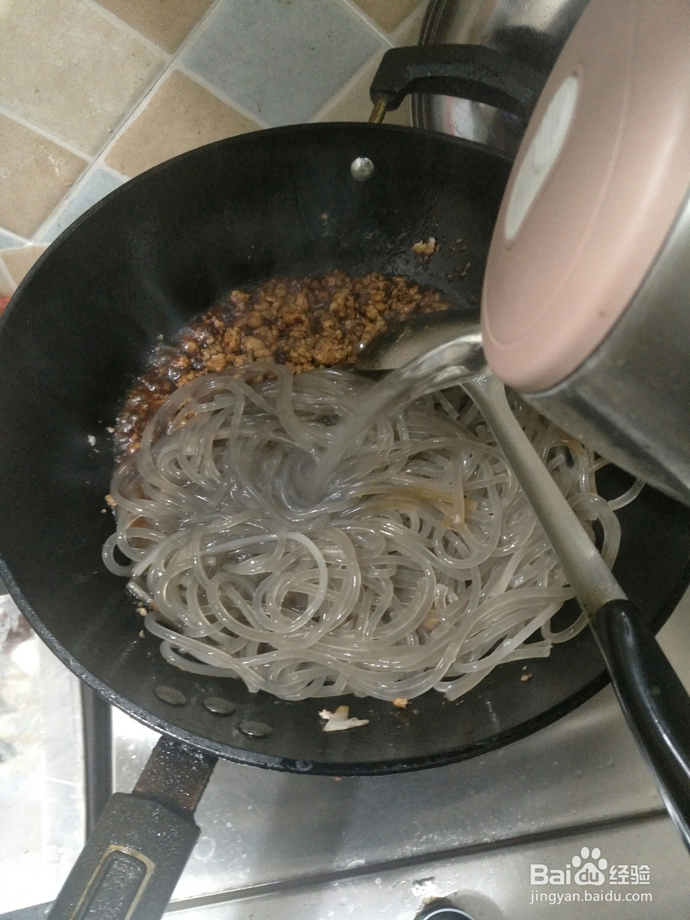 简单好吃的蚂蚁上树肉末粉条