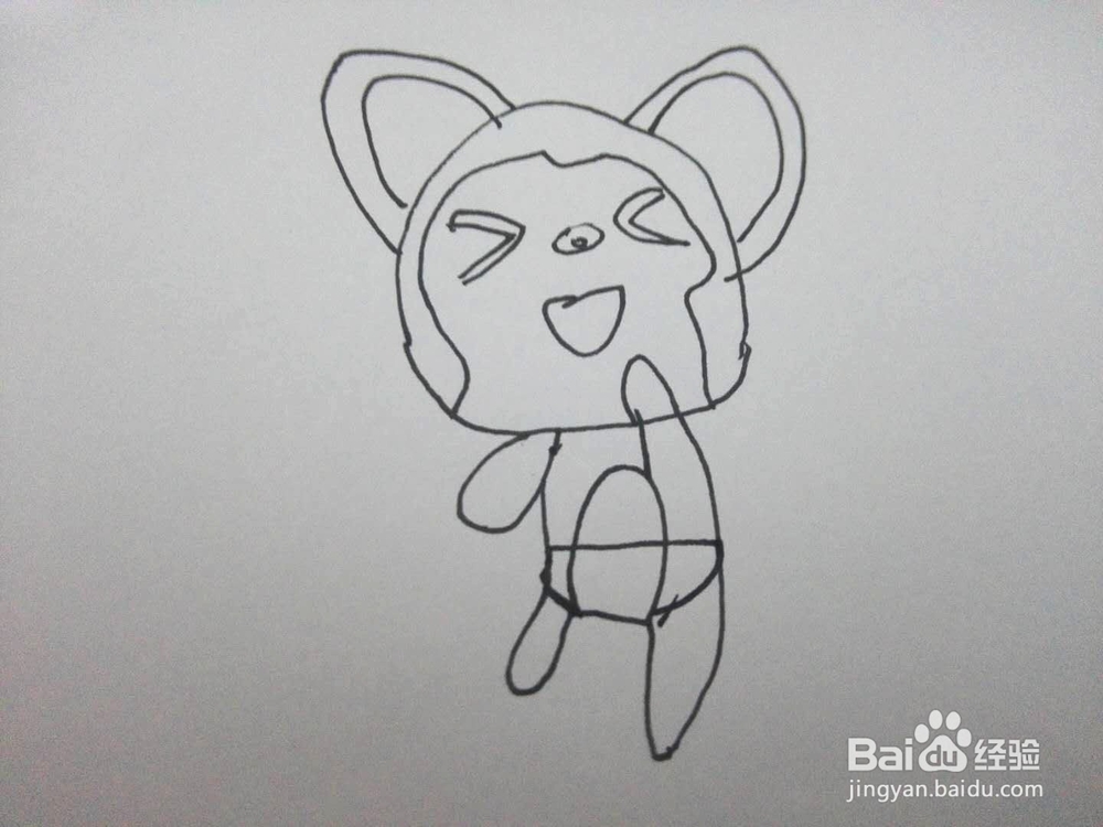 简笔画之卡通猫咪二