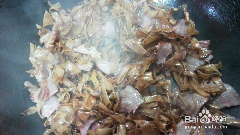 家常菜＆扁豆干炒腊肉的做法