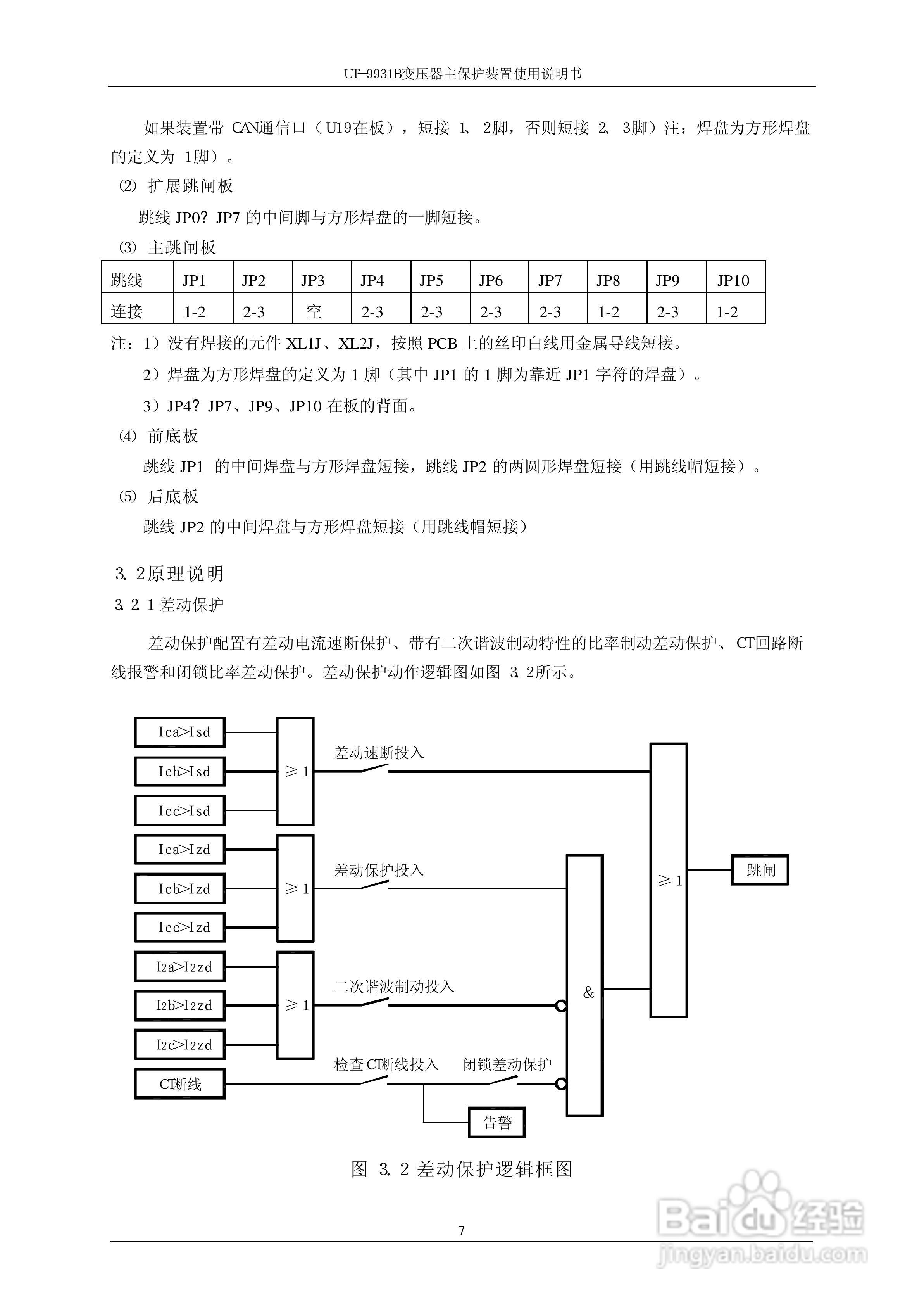 珠海优特UT-9931B变压器主保护装置使用说明书:[2]