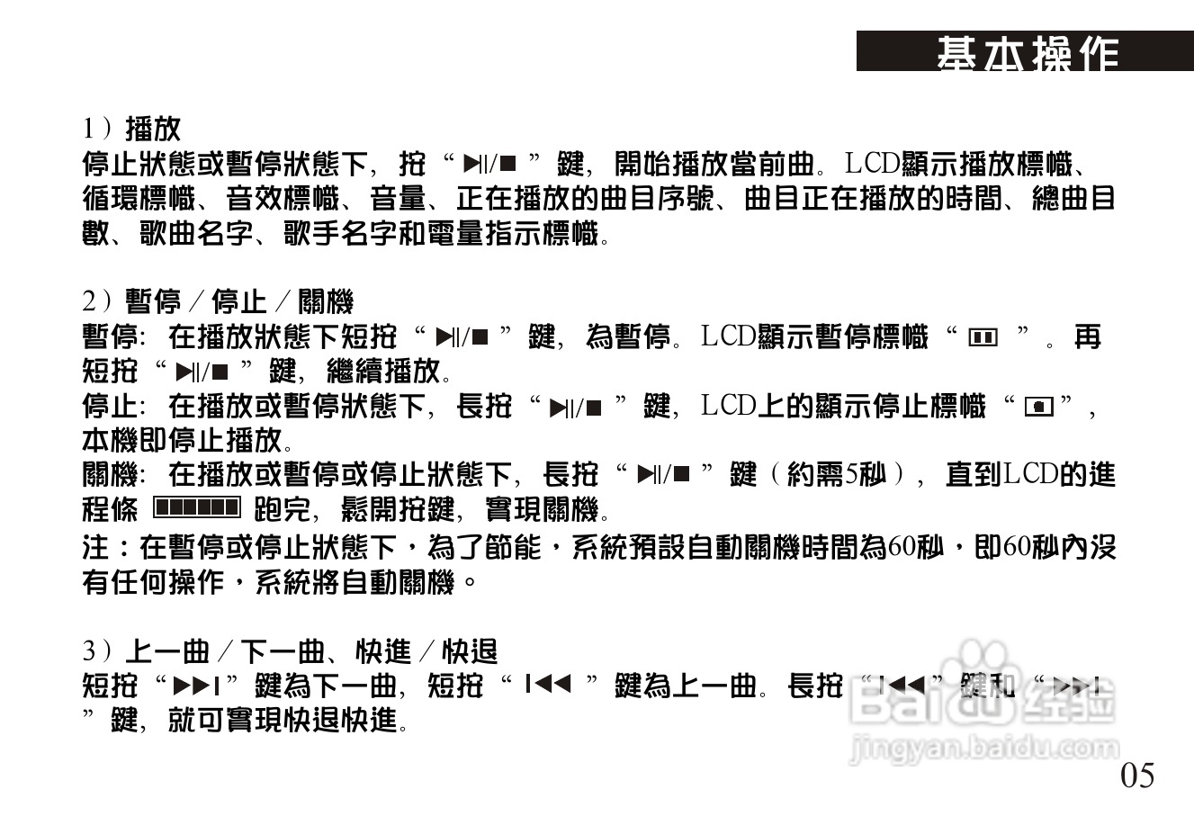 旺德电通MK-751L MP3数位随身听说明书:[1]