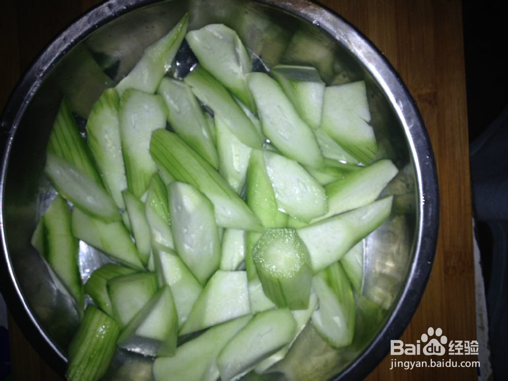 私房菜 丝瓜毛豆