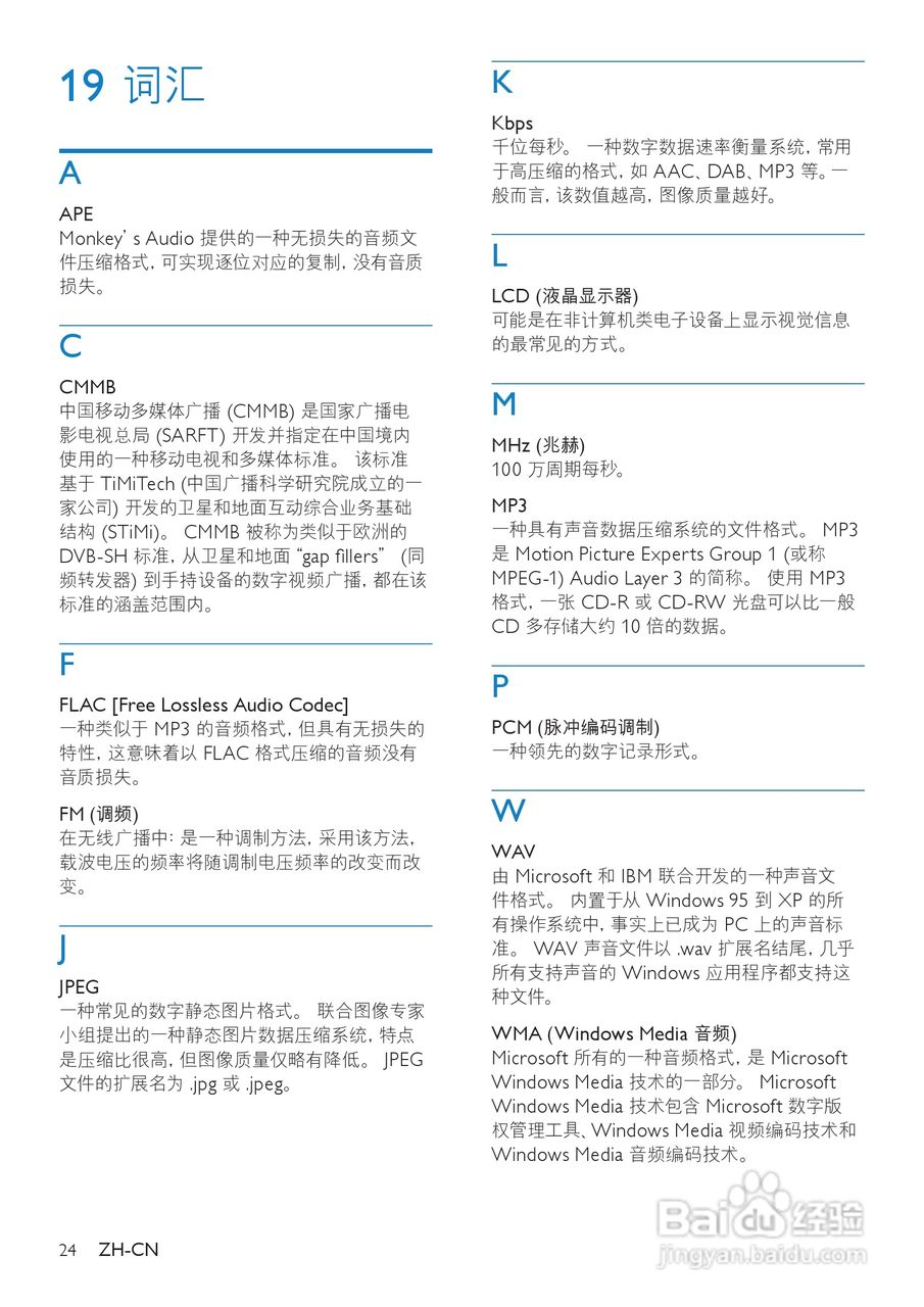 飞利浦SA065104 MP3播放器使用说明书:[3]