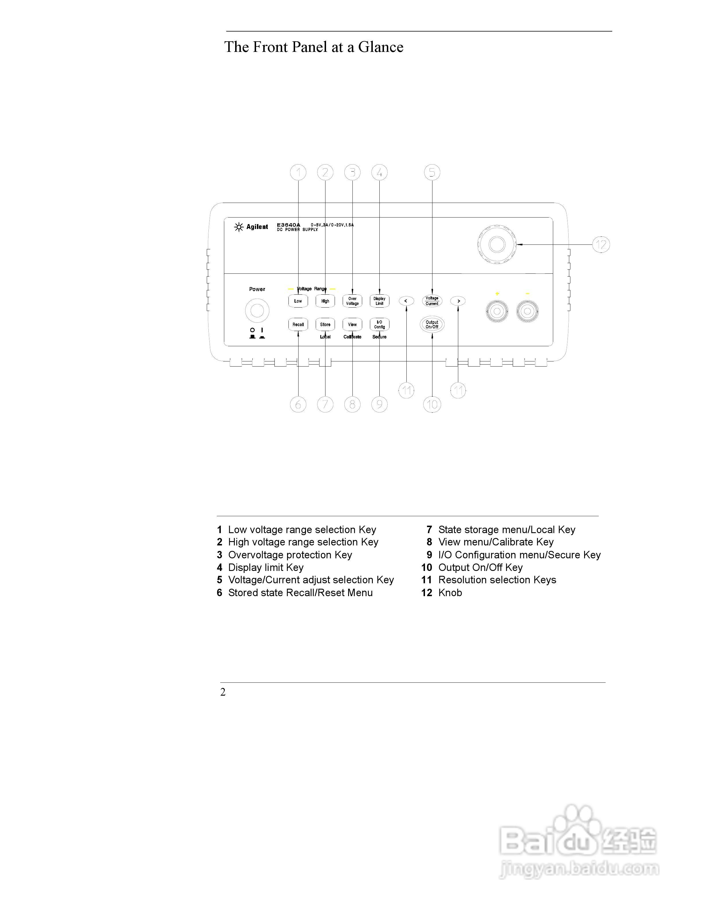 E3645A型80W电源供应器操作手册:[1]
