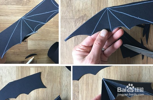 简单又可爱蝙蝠花环的手工制作教程