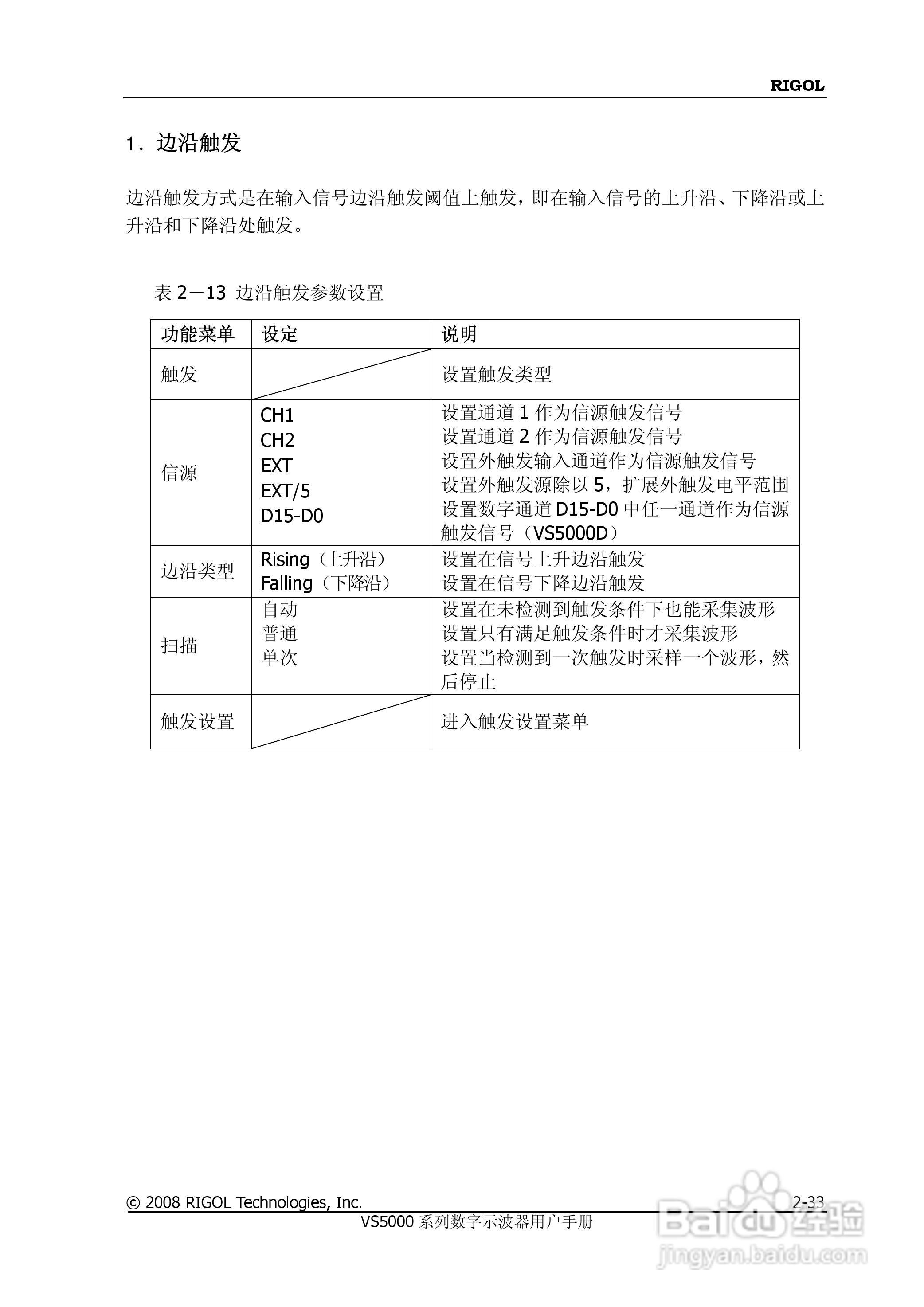 普源VS5000系列虚拟示波器说明书:[7]