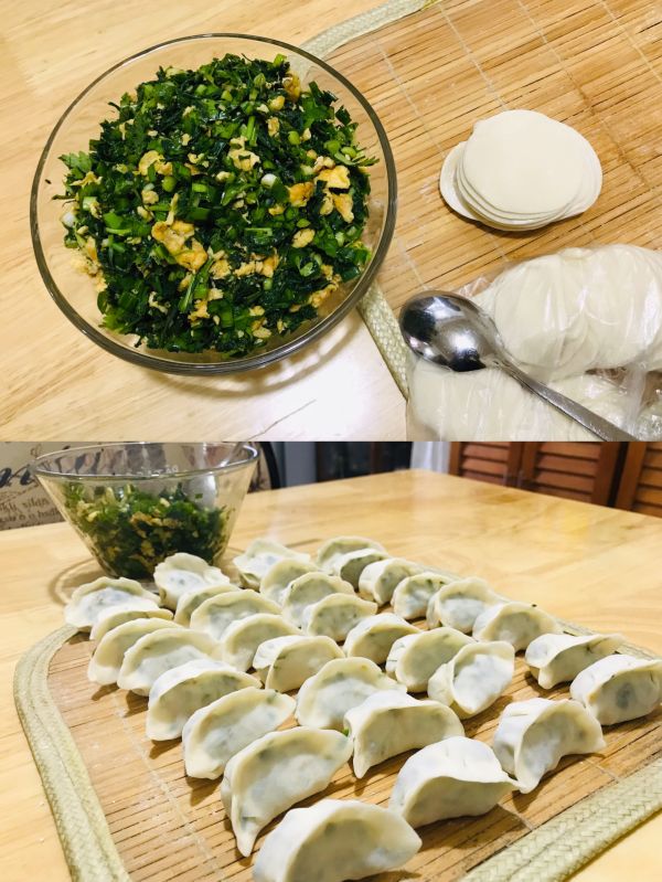 韭菜鸡蛋馅饺子