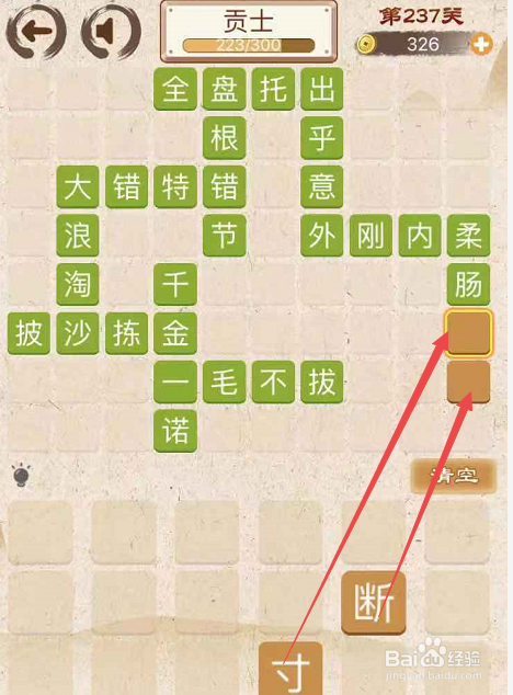 成语消消消填字初出茅庐上卷第二百三十七关