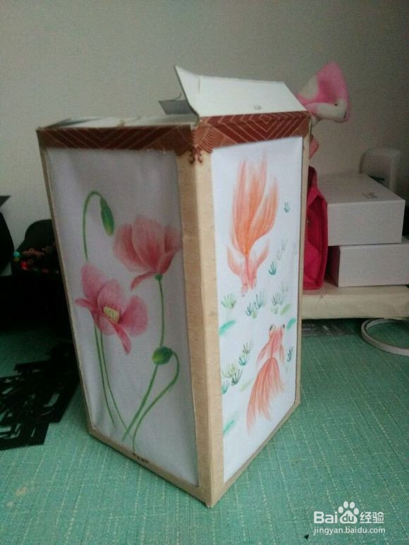 儿童手工酒盒灯笼步骤