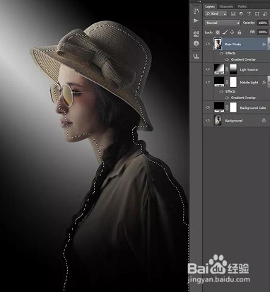 PS怎么打造唯美的暗调室内人像?