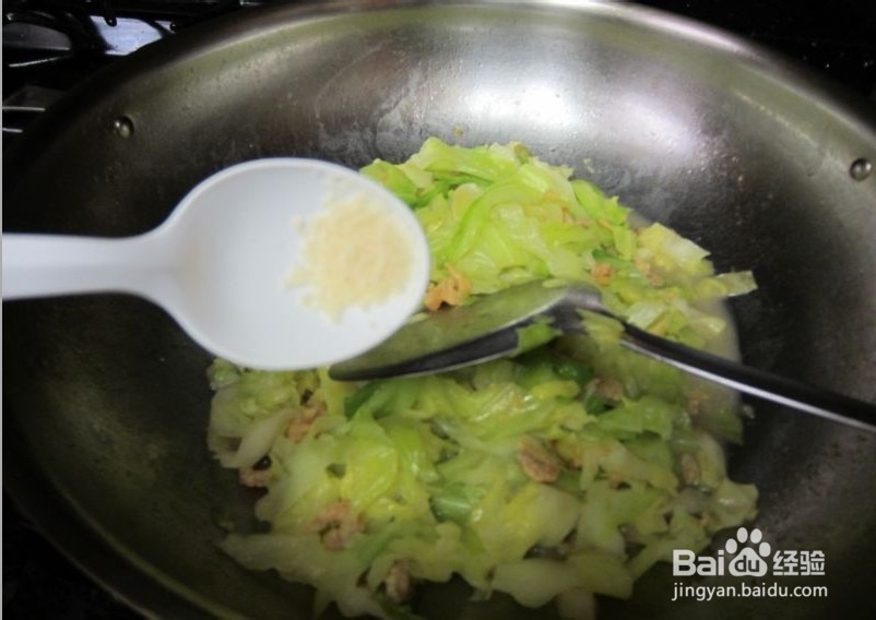 减肥食谱之蔬菜篇：[2]虾米卷心菜