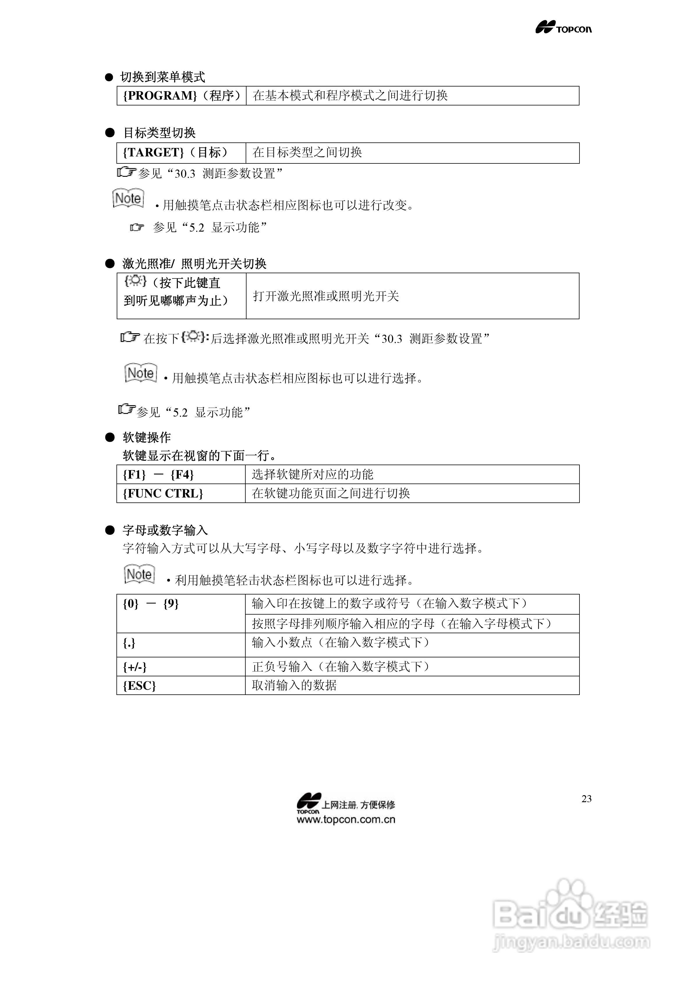 拓普康自动跟踪全站仪MS05A使用手册:[3]