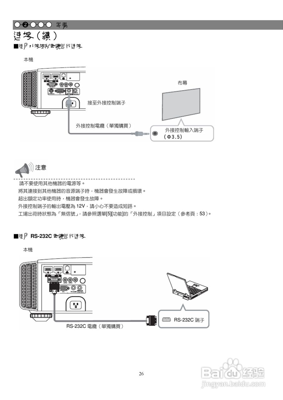 胜利DLA-X7投影机使用说明书:[3]