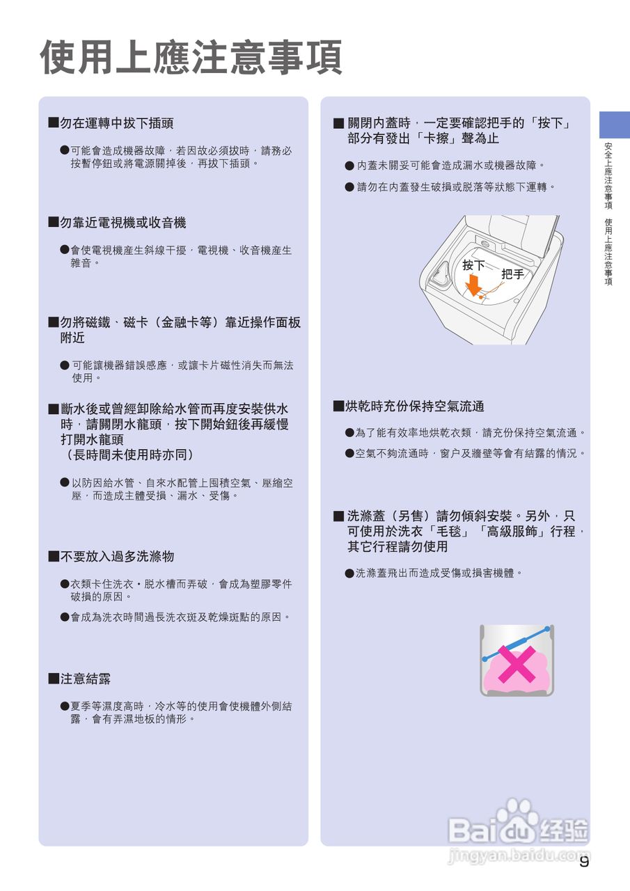 日立SF-BW12GV洗衣机使用说明书:[1]