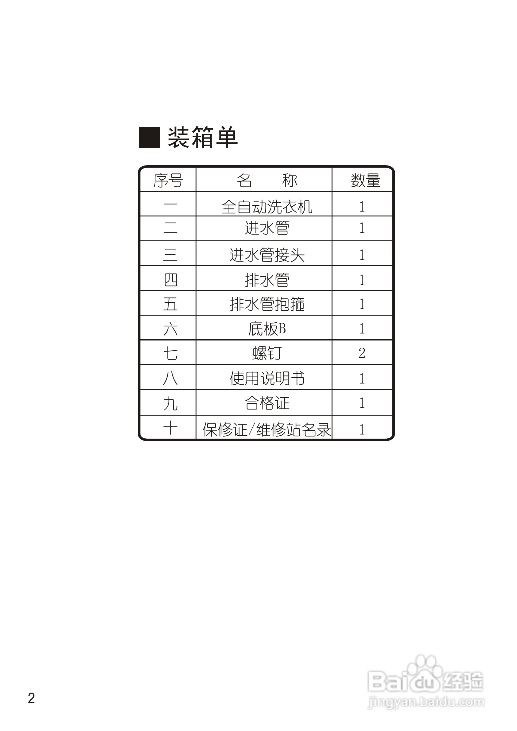 松下XQB75-Q711U洗衣机使用说明书:[1]
