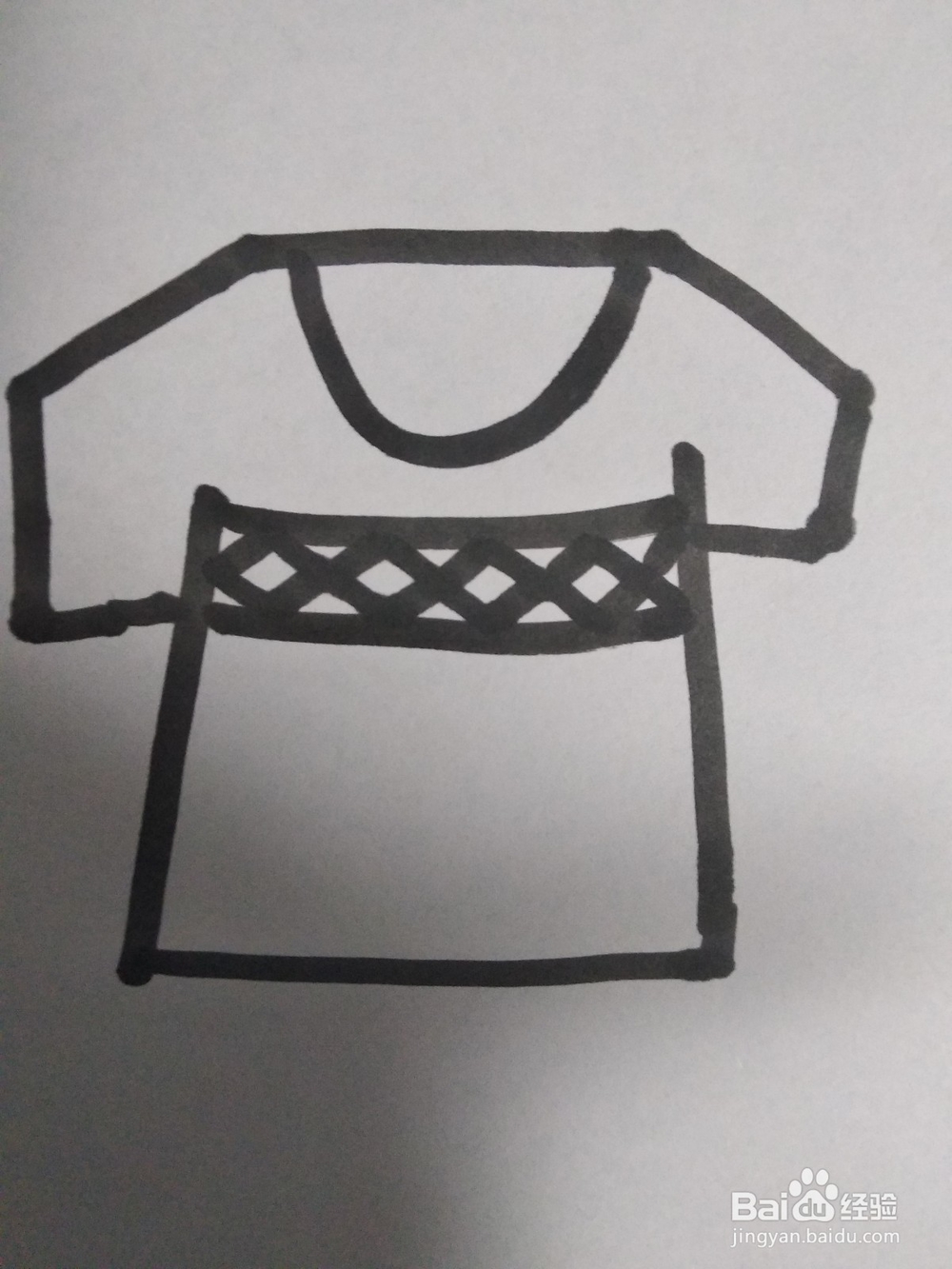 衣服的简笔画--T恤的简笔画