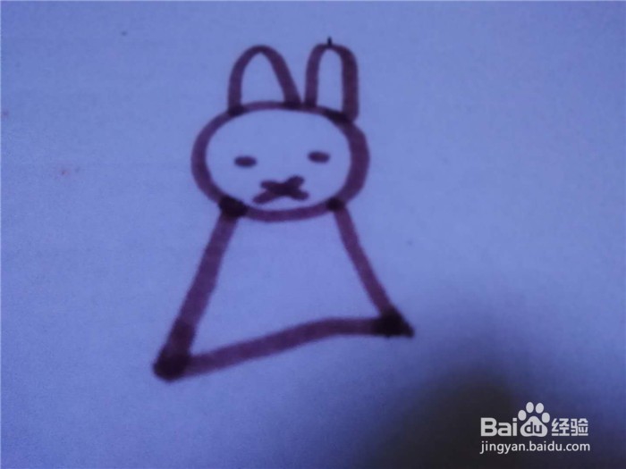 怎么样用简笔画画简单的兔子