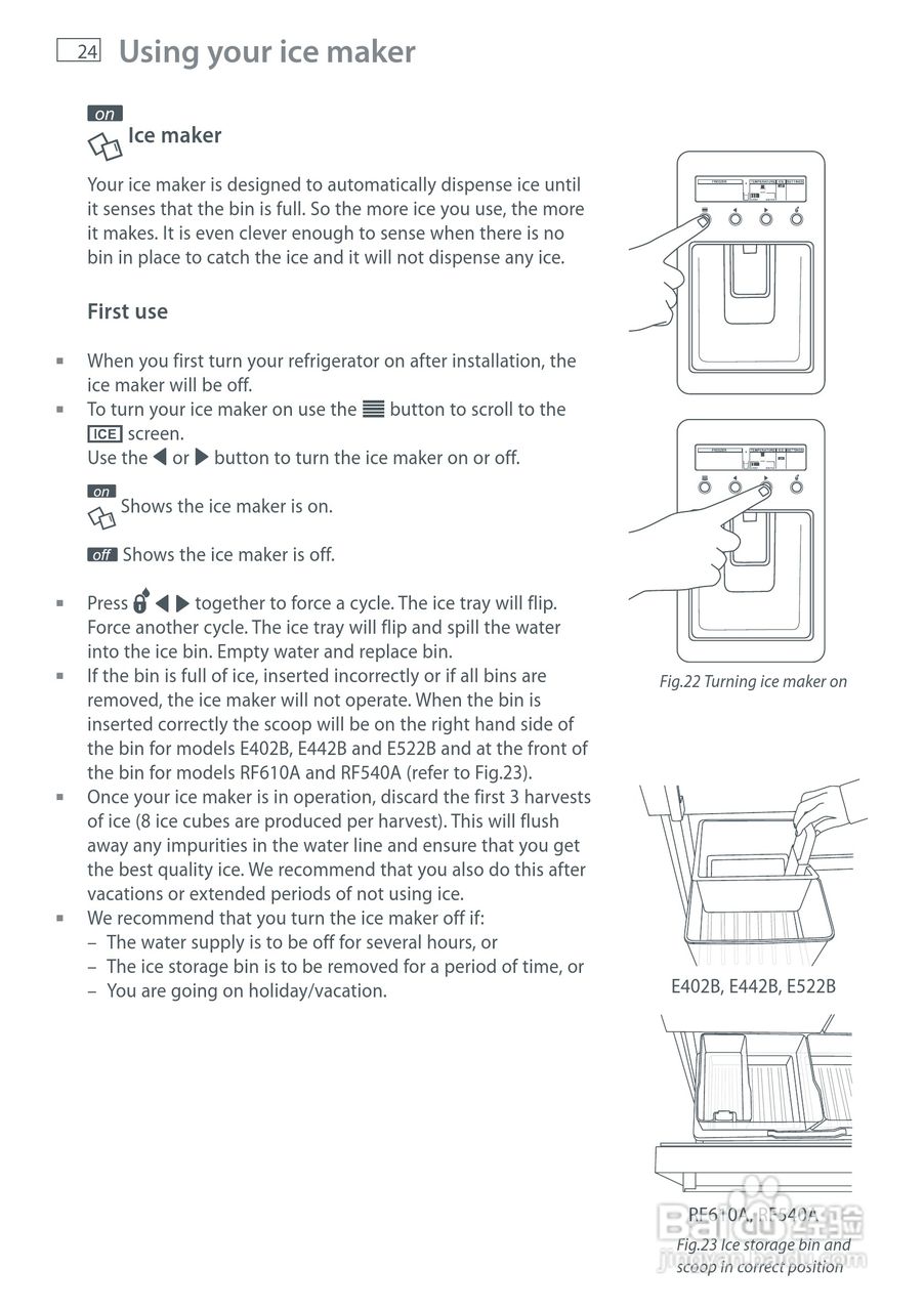 斐雪派克E402BRXFDU2冰箱说明书:[3]