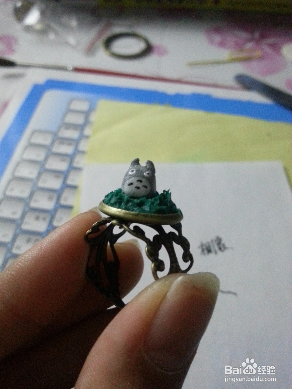 软陶的故事：[1]软陶龙猫戒指的制作