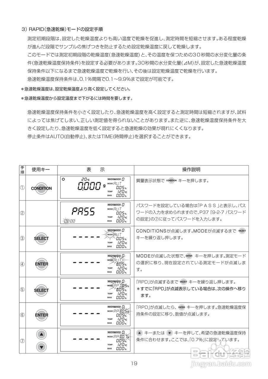 电子水分计MOC-120H使用说明书:[3]