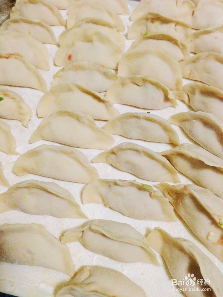 白菜猪肉水饺和酸辣蘸碟