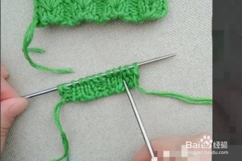水草花毛衣的编织方法 百度经验