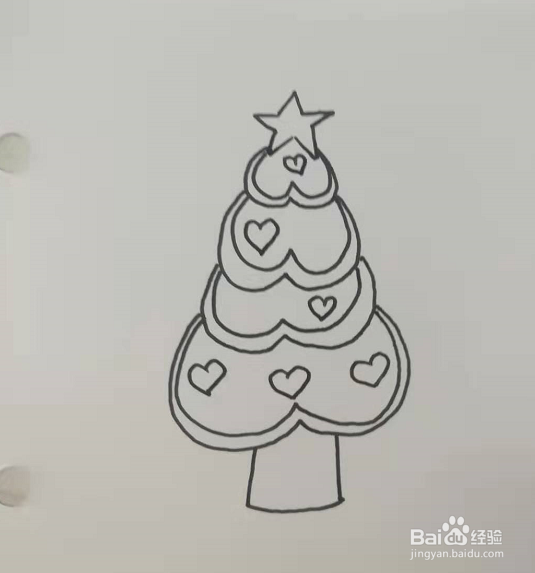 简笔画的圣诞树怎么画