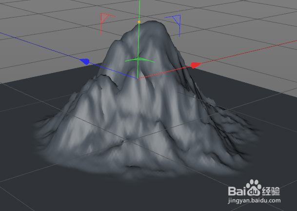 C4D中如何制作火山口效果？