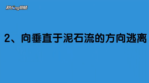 当在山上遇见泥石流时会怎么做?