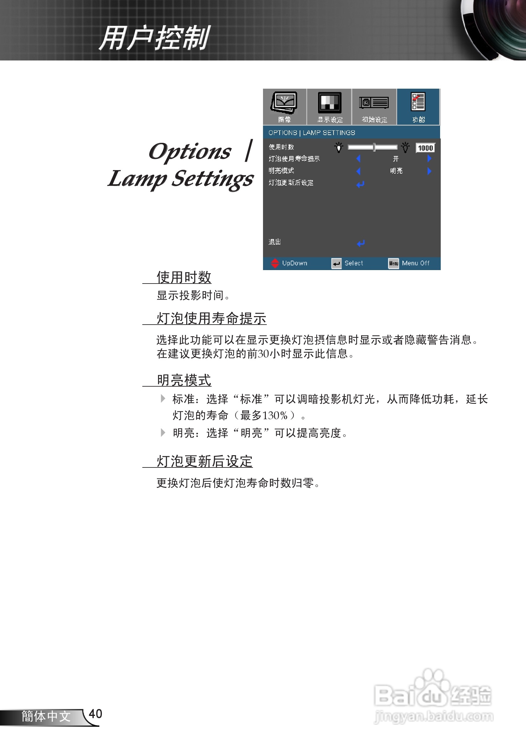 奥图码 DP7130投影机说明书:[4]