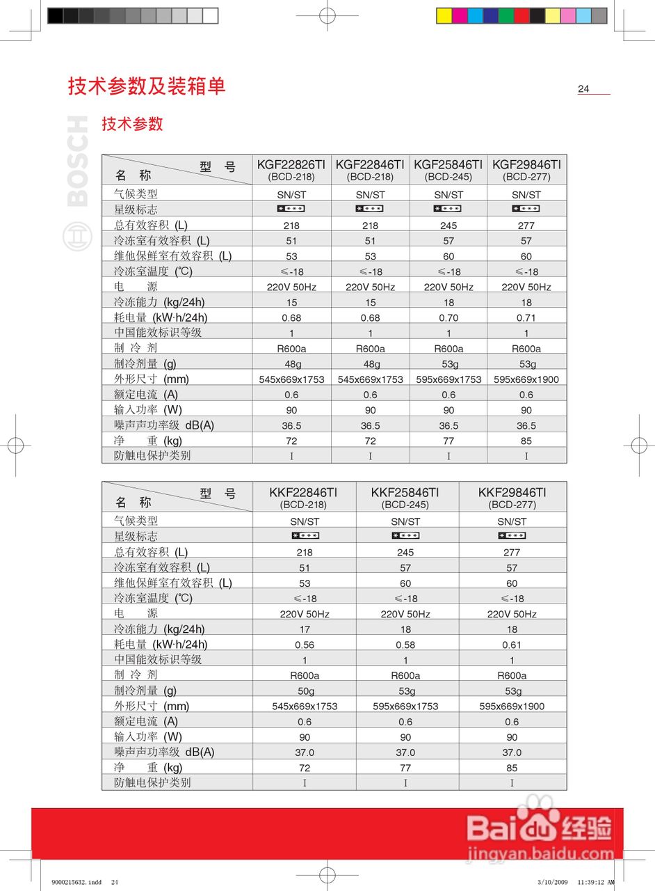 博世KGF29846TI冰箱使用说明书:[3]