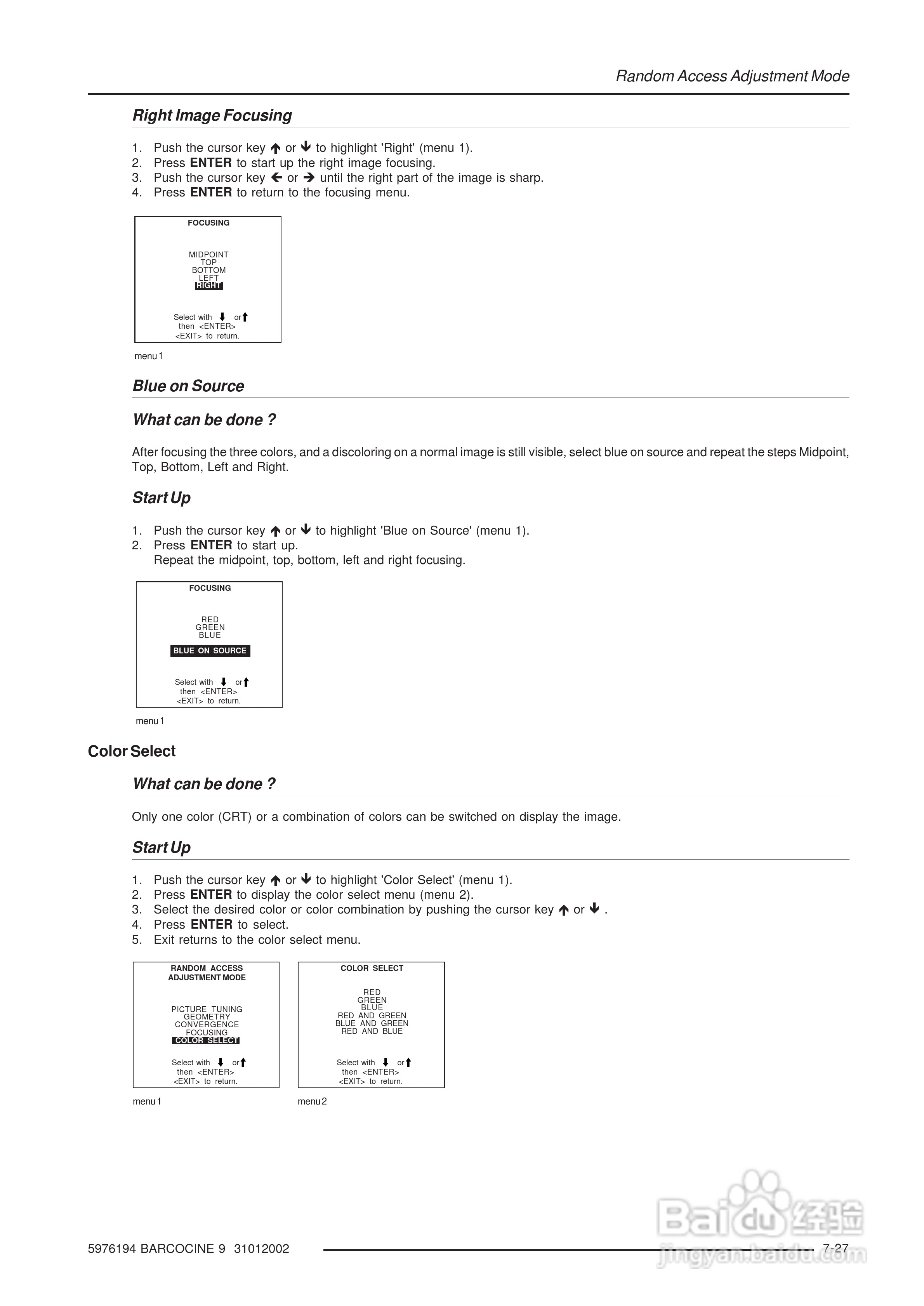 Barco巴可 Cine 9投影机说明书:[7]