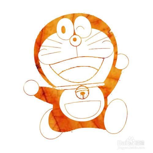 ps如何设计树叶纹理的哆啦a梦