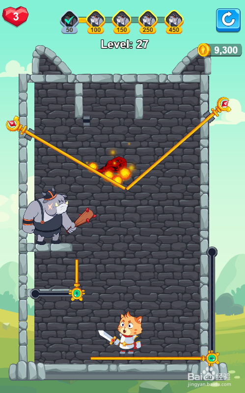 The Rise of Cat Hero的Level 27怎样过关