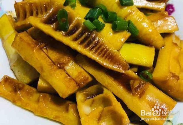 家庭自制油焖春笋